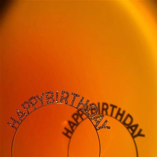Happy Birthday Tiara en Sjerp-Met text "Birthday Queen"- Ideaal als Cadeau voor Verjaardagen-birthday diadeem-goud