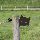 Unikorf 2-delige IJzeren Kattenspion Tuindecoratie Zwart