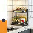 Multifunctioneel 2-laags Keukenrek - Zwart