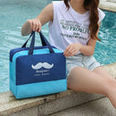 2x Waterdichte tas met compartimenten - marineblauw