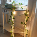 LED lichtsnoer 10m met 100 lampjes - Groene bladwijnstok