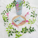 2stuks Gesimuleerde wisteria rank- kunstplanten slinger-Decoratieve plant voor diverse toepassingen-180cm- paars rood