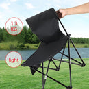 Campingstoel - Vouwstoel Visstoel – met gratis draagtas- zwart - Tot 150Kg - 41x41x72 zithoogte ca. 39cm