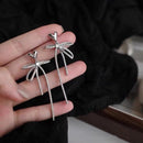 Reitsman vlinder oorbellen met zirkonia voor elke gelegenhei