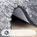 Luxe Hoogpolige Badkamermat 51x76 cm Antislip Grijs