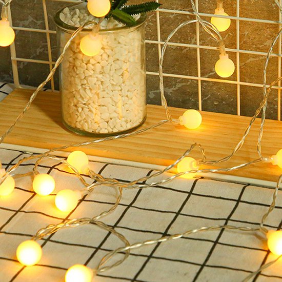Merkloos 3m LED Lichtsnoer 20x warm wit USB