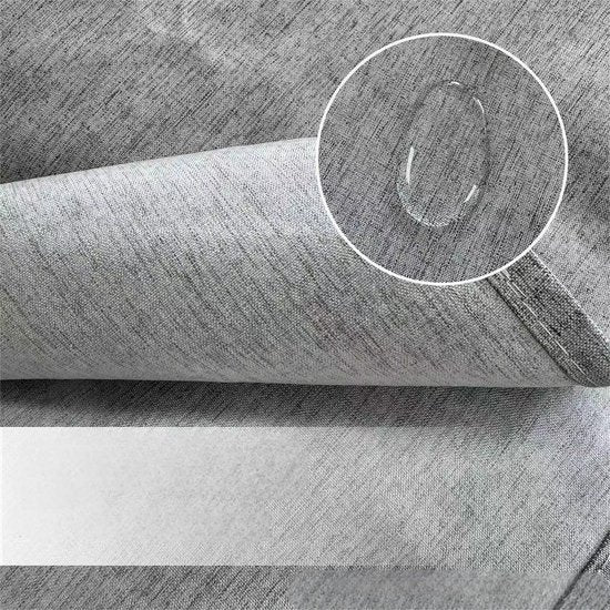 Hoogwaardig Waterdicht Douchegordijn 180×200 cm – Grijs – Met zilverkleurige Binnenringen