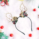 Prachtige Handgemaakte kerst Haarband met Bloemen- en Bessen