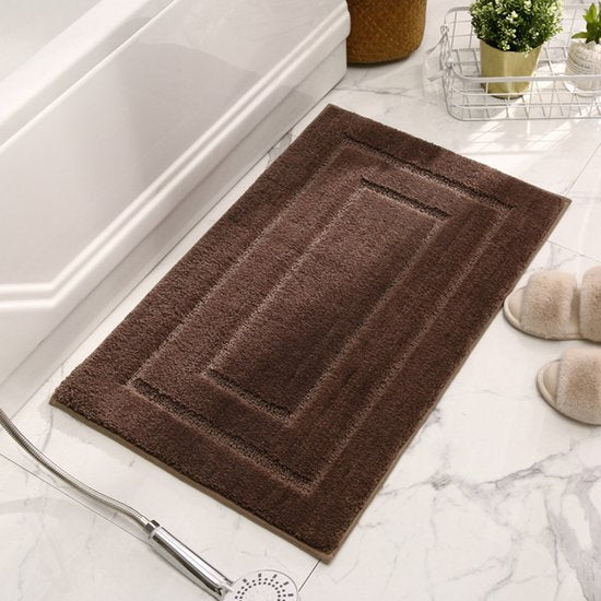 Absorberende Badkamermat 40x60 cm - Anti-slip Bruin