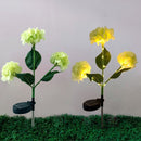 Hortensia Zonne-energie Terraslamp met Sensor - Groen 75,5 c