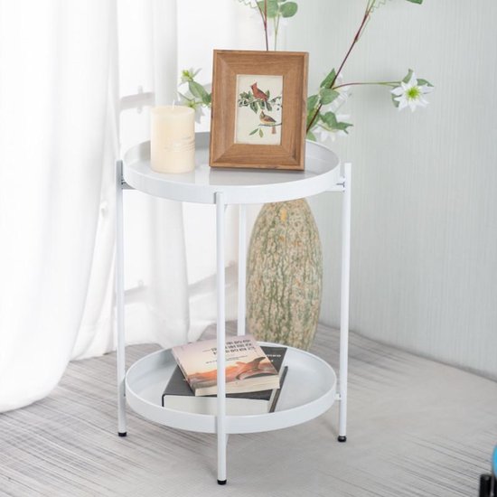 TDR - Nordic simple dubbellaagse kleine salontafel-wit