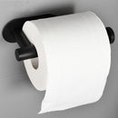 Toiletrolhouder RVS Zelfklevend Zwart - Geen Boren