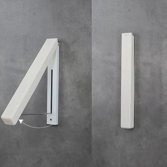 Merkloos inklapbaar kledingrek 31cm wit