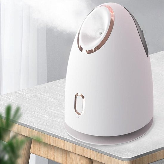 TDR-Gezichtsdampkap voor schoonheidsverzorging - Facial Steamer - Gezichtsstomer - Gezichtsreiniging - gratis Elina Aloë Vera Handcrème en Mee-eters & Acne Verwijderen Set - Wit