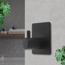 8 stuks Zelfklevende RVS haken - Unikorf, Zwart, 4,5x3cm