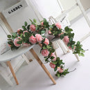 2 Stuks Rozen Slinger Kunstbloemen, Balkon & Bruiloft