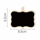 Mini krijtbordjes set 12, verschillende vormen, herbruikbaar