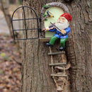 Betoverende Kabouter met Viool - Duurzame Tuin Hanger met Nachtglow-13,8 cm Hoog