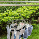 RVS Droogcarrousel met 20 Knijpers - Voor Georganiseerd Drog