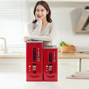 TDR-Japans Rijst/Granen Container/Dispenser/ Opbergdoos - 12KG inhoud - rood