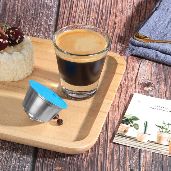 3-delige RVS Dolce Gusto Capsules met Maatschep & Borstel