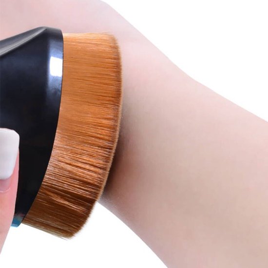 2 stuks Groot formaat Foundation Brush - Synthetische borstelharen voor een natuurlijke en egale make-up