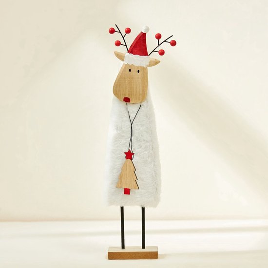 7-delige luxe kerstdecoratieset – Vilten rendieren, kerstbomen en schapen – Unieke feestelijke versiering van hoogwaardige kwaliteit