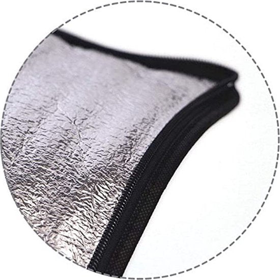 2 stuks Geïsoleerde Koeltas met bodemplaat - zwart