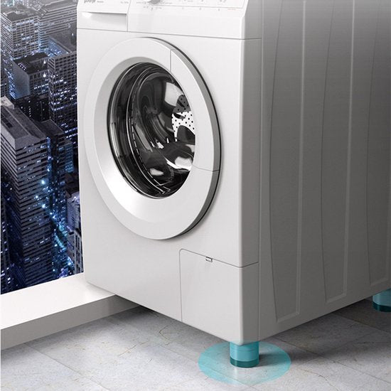 4 Wasmachine Trillingsdempers - Antislipmatjes - Zwart