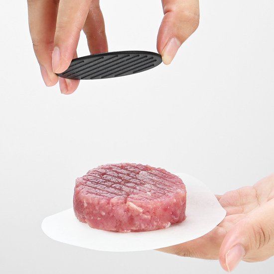 TDR-Hamburgerpers Voor De Perfecte Hamburger  PLUS 100 waxpapiertjes -3-in-1 burgerpers