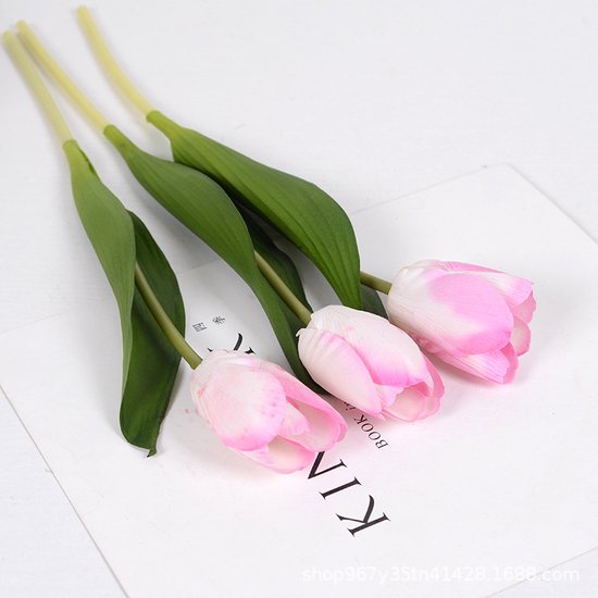 10x Realistische Kunst Tulpen - Duurzaam en Onderhoudsvriend