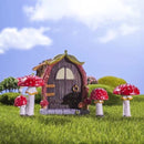4-delige Kabouter Huisje Tuindecoratie met Licht