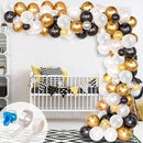 120-delige Ballonnenset - Zwart en Goud - Feestdecoratie
