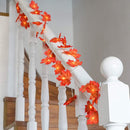 Merkloos LED Esdoornblad Lichtslinger 3m 20 stk Oranje-Rood