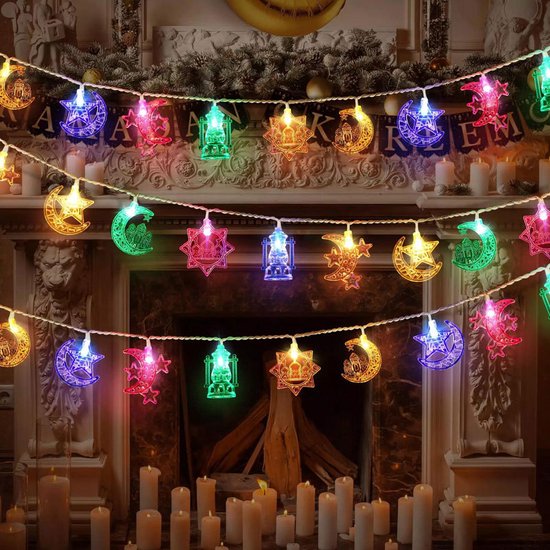 Unikorf LED-Lichtslinger 2m 10 LED's voor Ramadan & Eid