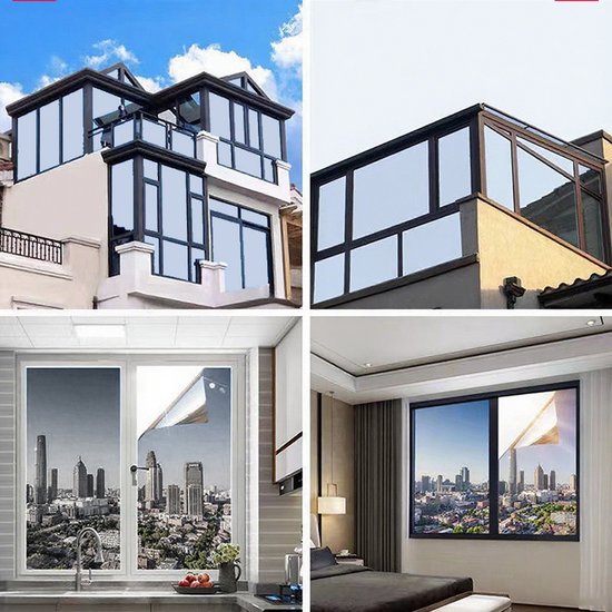 Spiegelfolie 60x100 cm – Zonwerend, Privacy, Zelfklevend