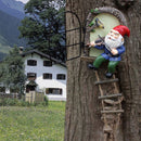 Betoverende Kabouter met Viool - Duurzame Tuin Hanger met Nachtglow-13,8 cm Hoog