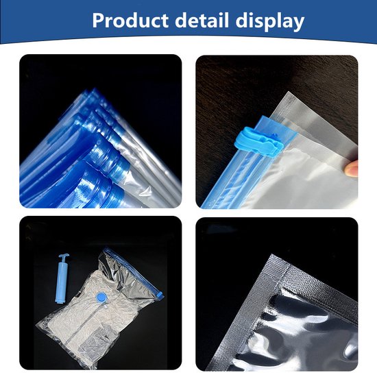 Unikorf 12-delige Vacuüm Opbergzak Set met Handpomp