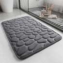 Badkamermat 50x80 cm - Luxe, anti-slip, grijs