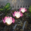 lotus tuinlamp op zonne-energie- Buitenverlichting met dagse