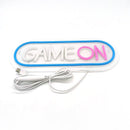 GAME ON LED Neon Wandlamp USB Dimbaar 33x12.5cm