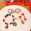 Feestelijke Kerstsieradenset voor Kinderen – Handgemaakt, Uniek en Betoverend – Inclusief Kralenarmband, Haarbanden en Oorbellen – Perfect Cadeau accessoire