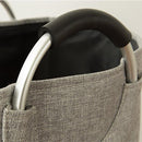 Opvouwbare Oxford stoffen wasmand 42L - Grijs