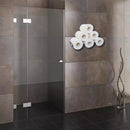 praktische toiletpapierhouder met golven ontwerp-muur decoratie -35*11.5*7.5CM-zwart
