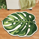 Luxe Monstera Blad Antislip Vloermat - Groene Siliconen Super Absorberende Mat-87x57,5 cm