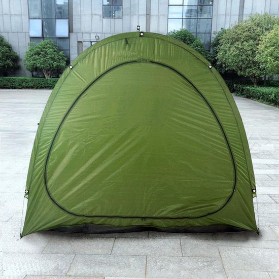 Fietstent,Beschermhoes fietsenschuur, tent voor camping in de open lucht-groen 200*80*165CM