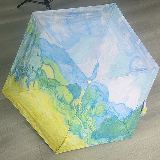 Merkloos Van Gogh UPF50 Paraplu - Korenveld Cipressen