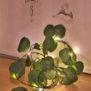 Xtraworks - led lichtstring eucalyptusbladeren wijnstok licht-werkt op USB- 10 meter 100 lampjes