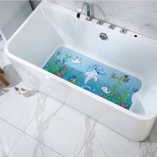 Antislip Douchemat met Zuignappen – Badmat voor Badkamer – Veilig & Comfortabel – 40x71 cm-voor kinderen
