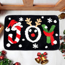 2 stuks Luxe Kerst Vloerkleden– Feestelijke Design – Antislip, Zacht en Waterabsorberend -40x60 cm